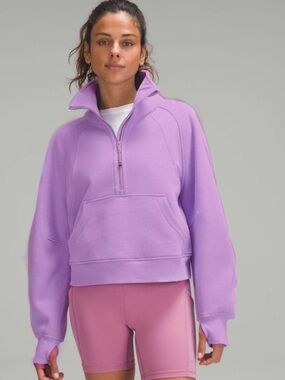 Lululemon purple  Half-Zip Pullover Hoodie for Women